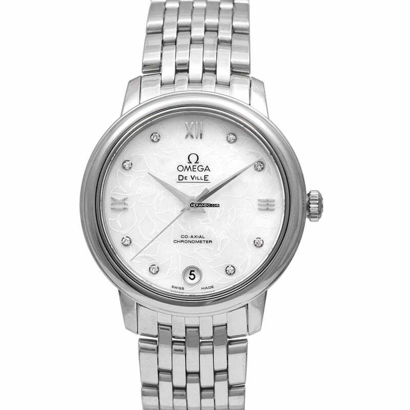 Omega De Ville Prestige 424.10.33.20.55.001 - De Ville Prestige Butterfly Co-Axial 32.7 mm Automatic White Mother </h1>