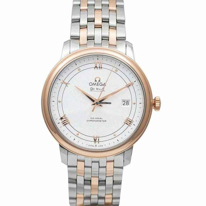 Omega De Ville Prestige 424.20.40.20.02.002 - De Ville Prestige Co-Axial 39.5 mm Automatic Silver Dial Red Gold Me </h1> 