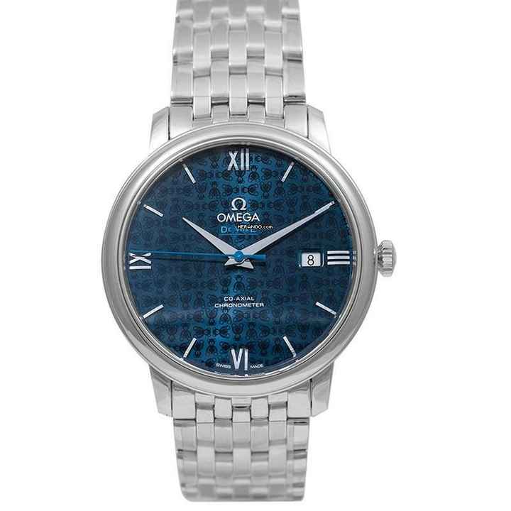  Omega De Ville Prestige 424.10.40.20.03.003 - De Ville Prestige Co-Axial 39.5 mm Automatic Blue Dial Steel Men's W </h1> 