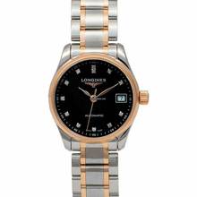 Thumbnail von Longines Master Collection L21285597 - Master Collection Automatic Black Dial Diamond Ladies Watch </h1>