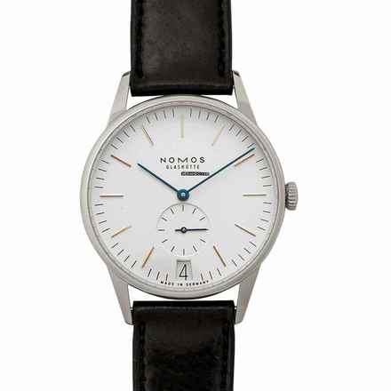  NOMOS Orion Datum 380 - Orion 38 Date Manual-winding White Silver-plated Dial 38.0mm Men's Watch </h1> 