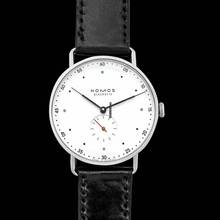Thumbnail von NOMOS Metro 38 1108 - Metro Manual-winding White Silver-plated Dial Stainless Steel Men's Watch </h1>