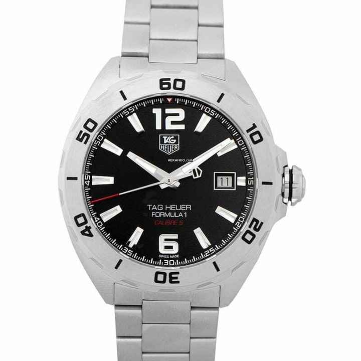  TAG Heuer Formula 1 Calibre 5 WAZ2113.BA0875 - Formula 1 Automatic Black Dial Men's Watch </h1> 