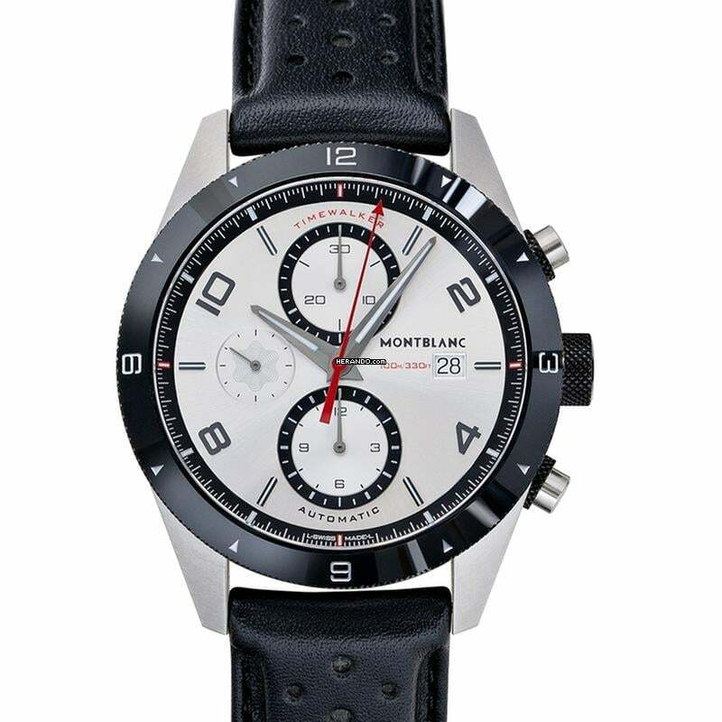  Montblanc Timewalker 116100 - TimeWalker Automatic Chronograph 43 mm Automatic Silver Dial Men's Watch </h1> 