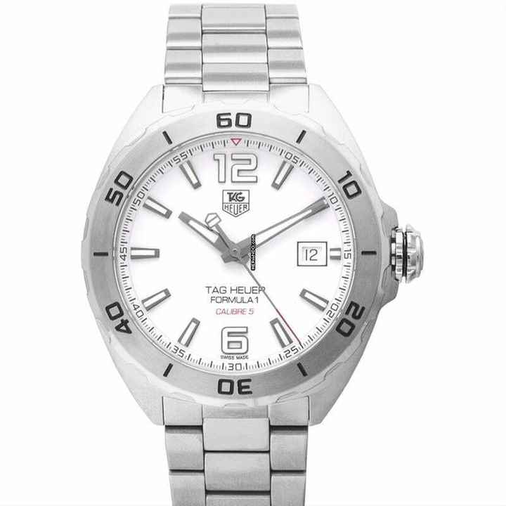  TAG Heuer Formula 1 Calibre 5 WAZ2114.BA0875 - Formula 1 Calibre 5 Automatic White Dial Men's Watch </h1> 