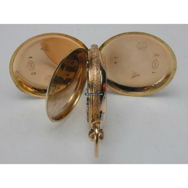 Thumbnail von Schweizer Savonette-Damentaschenuhr