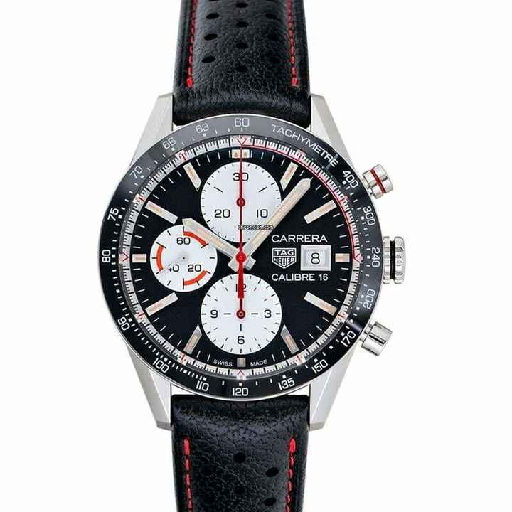  TAG Heuer Carrera Calibre 16 CV201AP.FC6429 - Carrera Calibre 16 Automatic Chronograph Black Dial Men's Watch </h1> 