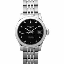 Thumbnail von Longines Record L23204576 - Record Automatic Black Dial Diamond Ladies Watch </h1>