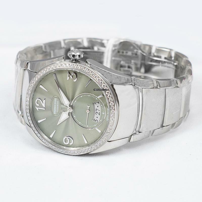 Thumbnail von Parmigiani Fleurier Tonda PFC273-0065600-B00002 - Tonda Metropolitaine Automatic Green Dial 33mm Stainless steel Lad </h1>