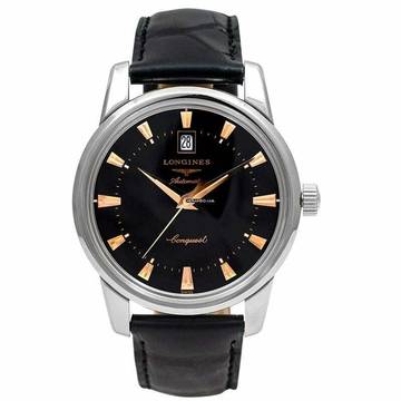  Longines Conquest Heritage L16454524 - Conquest HerItage Automatic Black Dial Men's Watch </h1> 