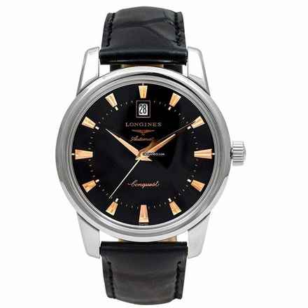  Longines Conquest Heritage L16454524 - Conquest HerItage Automatic Black Dial Men's Watch </h1> 