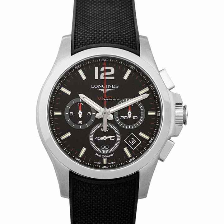  Longines Conquest L37174569 - Conquest VHP Quartz Black Dial Men's Watch </h1> 
