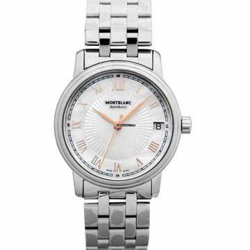 Montblanc Tradition 114367 - Tradition Automatic Date Automatic Mother Of Peral Dial Ladies Watch </h1> 