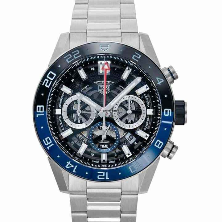  TAG Heuer Carrera CBG2A1Z.BA0658 - Carrera Calibre Heuer 02 GMT Automatic Skeleton Dial Men's Watch </h1> 