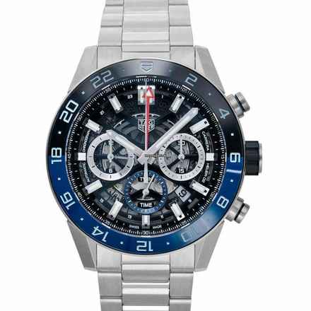  TAG Heuer Carrera CBG2A1Z.BA0658 - Carrera Calibre Heuer 02 GMT Automatic Skeleton Dial Men's Watch </h1> 