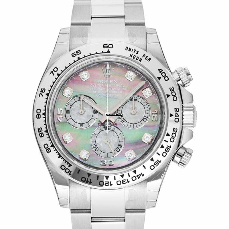  Rolex Daytona 116509 - Cosmograph Daytona 18ct White Gold Automatic Mother of Pearl Dial Diamonds Men's </h1> 