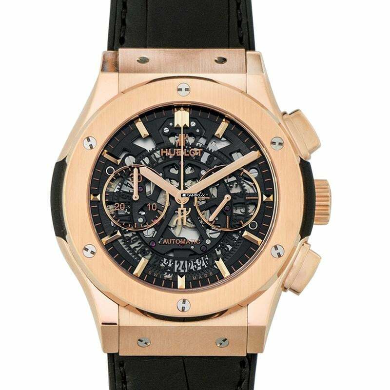  Hublot Classic Fusion Aerofusion 525.OX.0180.LR - Classic Fusion Aerofusion King Gold Automatic Skeleton Dial Men's Watch </h1> 