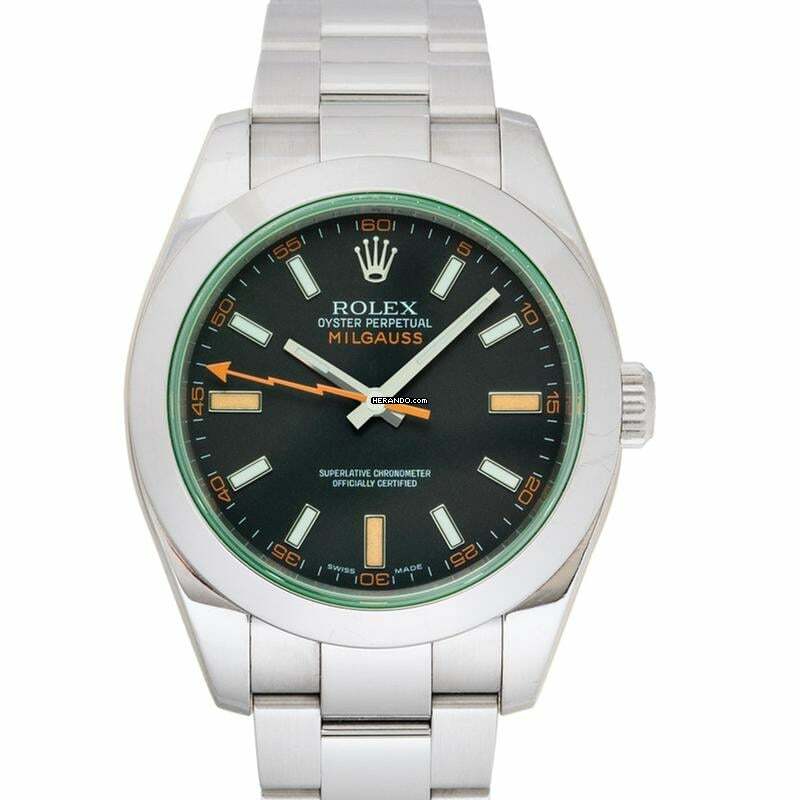  Rolex Milgauss 116400 GV - Milgauss Steel Automatic Black Dial Oyster Bracelet Unisex Watch </h1> 