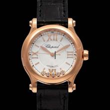 Thumbnail von Chopard Happy Sport 274893-5011 - Happy Sport Automatic White dial with a guilloche pattern Dial Rose Gold Lad </h1>