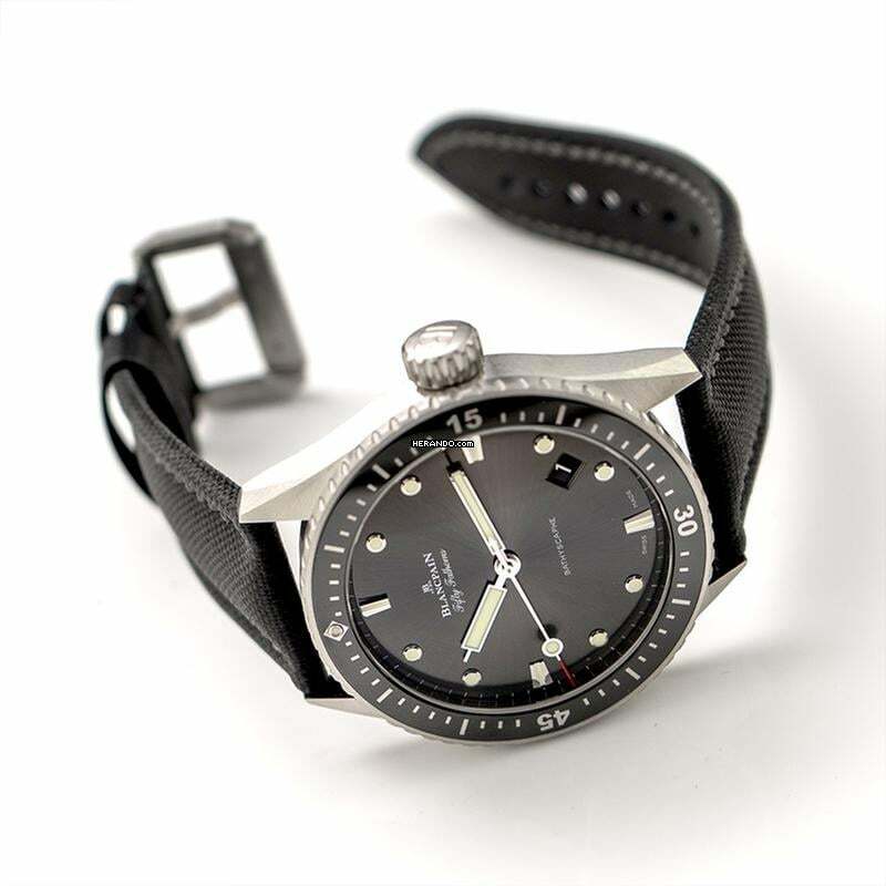 Thumbnail von Blancpain Fifty Fathoms Bathyscaphe 5000-1110-B52A - Fifty Fathoms Meteor 43mm </h1>