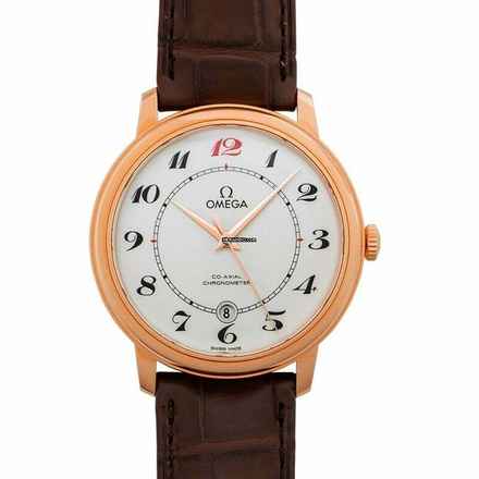  Omega De Ville Prestige 424.53.40.20.04.004 - De Ville Prestige Co-Axial 39.5 mm Automatic White Dial Red Gold Men </h1> 