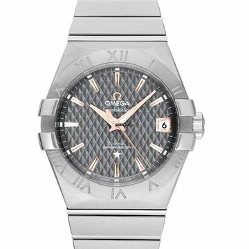  Omega Constellation Men 123.10.38.21.06.002 - Constellation Co-Axial 38 mm Grey Dial Steel Men's Watch </h1> 