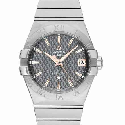  Omega Constellation Men 123.10.38.21.06.002 - Constellation Co-Axial 38 mm Grey Dial Steel Men's Watch </h1> 