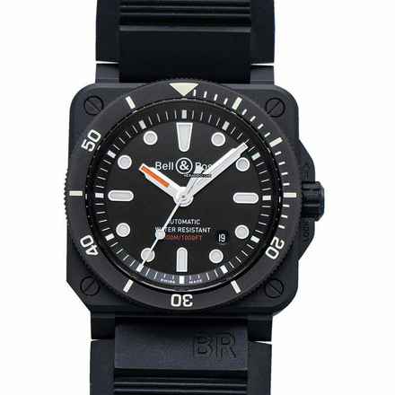  Bell & Ross BR 03-92 Ceramic BR0392-D-BL-CE/SRB - Instruments BR 03-92 Diver Black Matte Men's Watch </h1> 