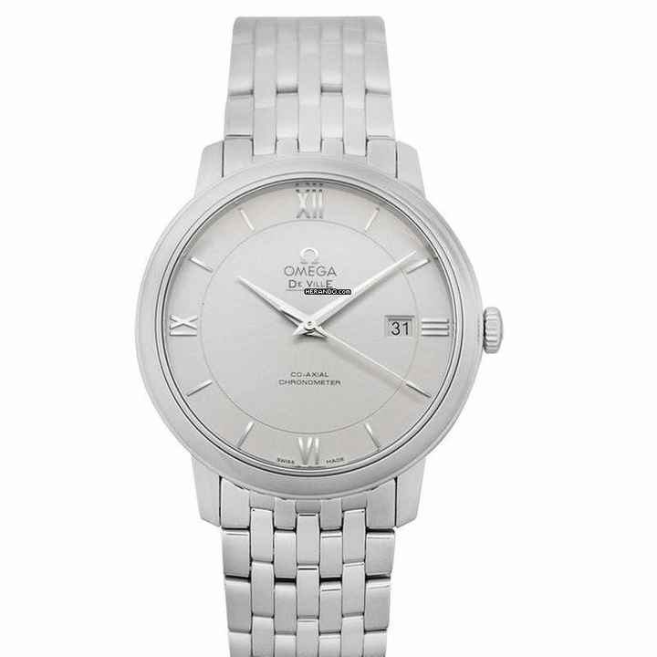  Omega De Ville Prestige 424.10.40.20.02.003 - De Ville Prestige Co-Axial 39.5 mm Automatic Silver Dial Steel Men's </h1> 