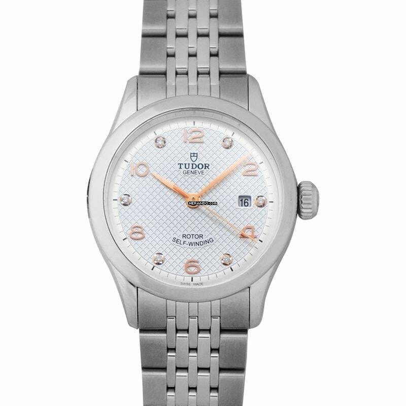  Tudor 1926 91350-0003 - New Tudor 1926 Baselworld 2018 Stainless Steel Automatic Silver Dial Diamonds </h1> 