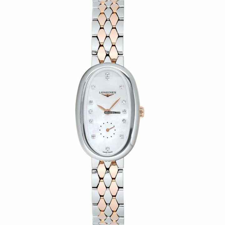  Longines Symphonette L23065877 - Symphonette Quartz Mother of Pearl Dial Diamond Ladies Watch </h1> 