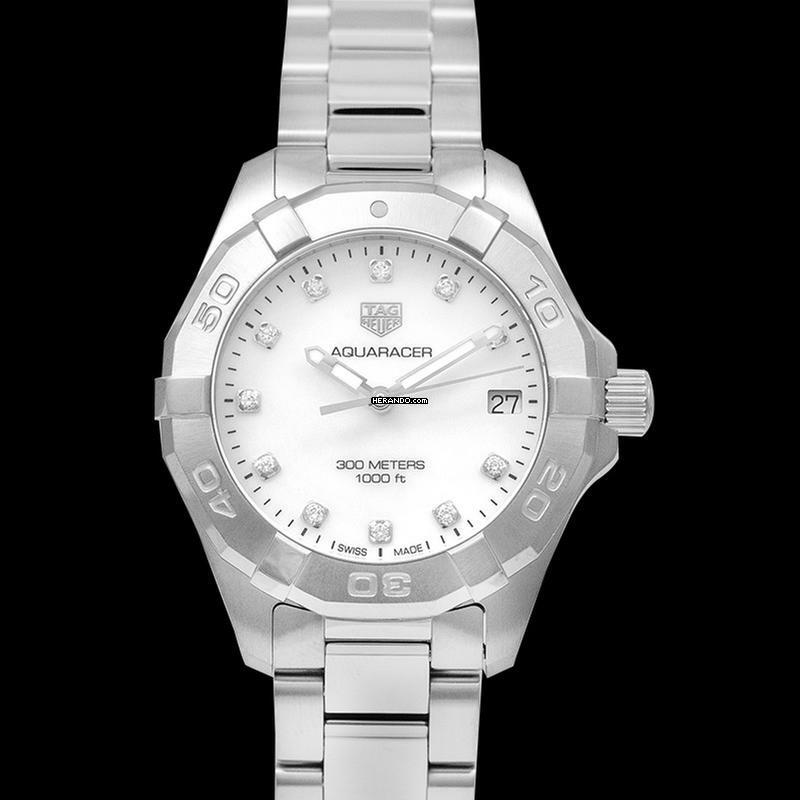 Thumbnail von TAG Heuer Aquaracer Lady WBD1314.BA0740 - Aquaracer Quartz Mother Of Pearl Dial with Diamonds Ladies Watch </h1>