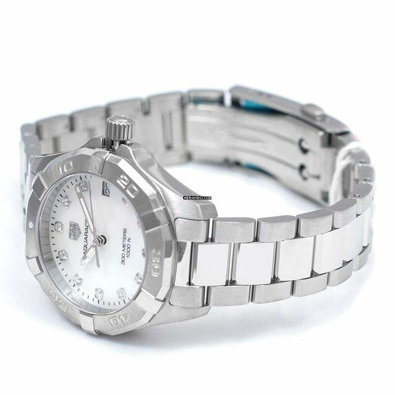 Thumbnail von TAG Heuer Aquaracer Lady WBD1314.BA0740 - Aquaracer Quartz Mother Of Pearl Dial with Diamonds Ladies Watch </h1>