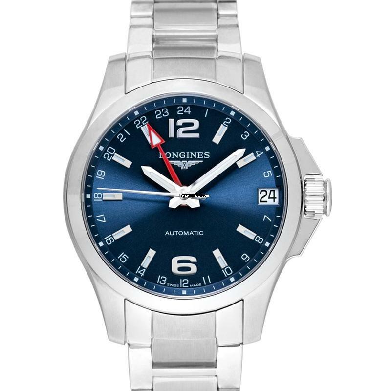  Longines Conquest L36874996 - Conquest GMT Automatic Blue Dial Men's Watch </h1> 