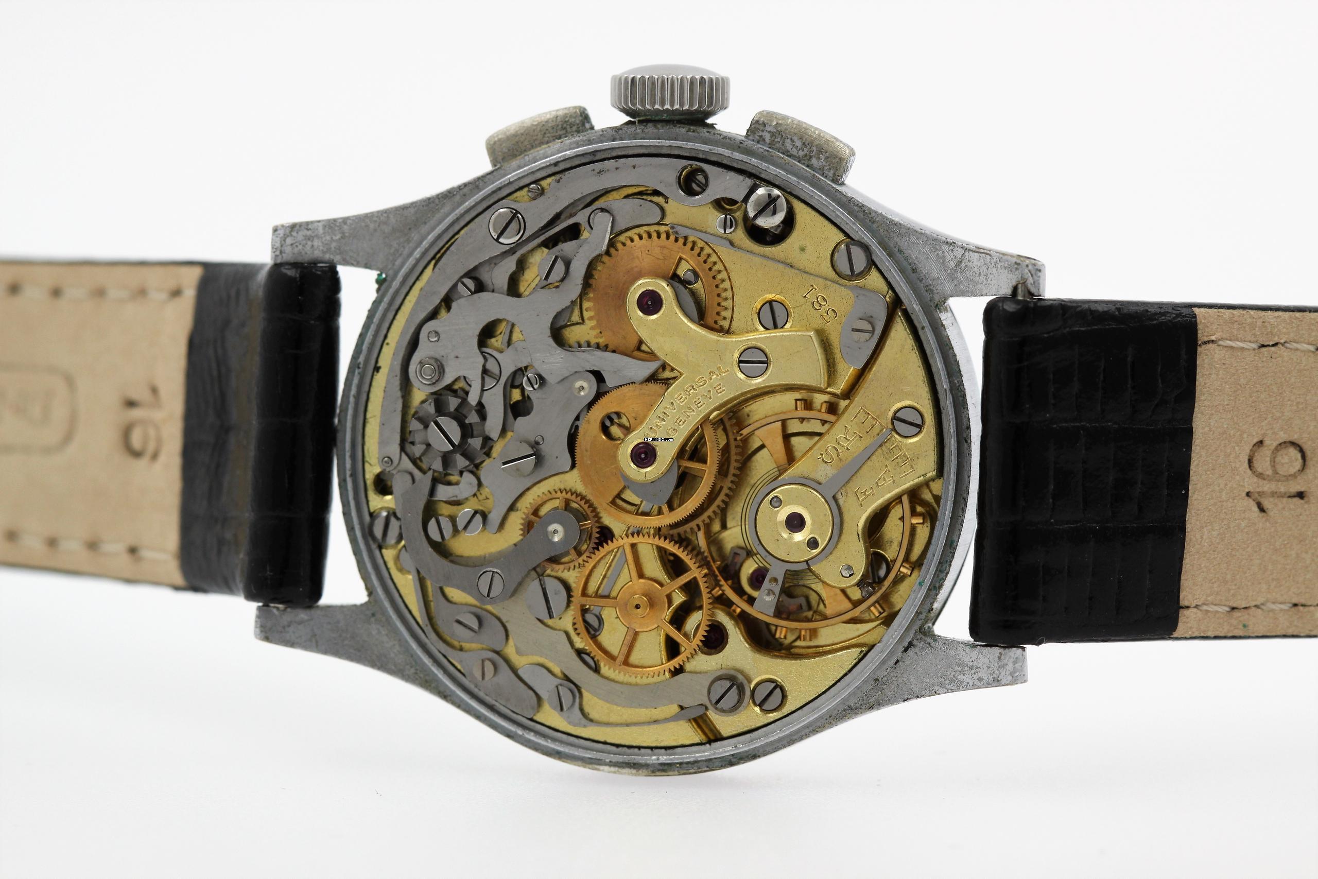 Thumbnail von Universal Genève Compur Chronograph Boy Size Cal. 381