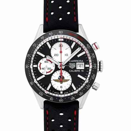  TAG Heuer Carrera Calibre 16 CV201AS.FC6429 - Carrera Chronograph Calibre 16 Automatic Black Dial Men's Watch </h1> 