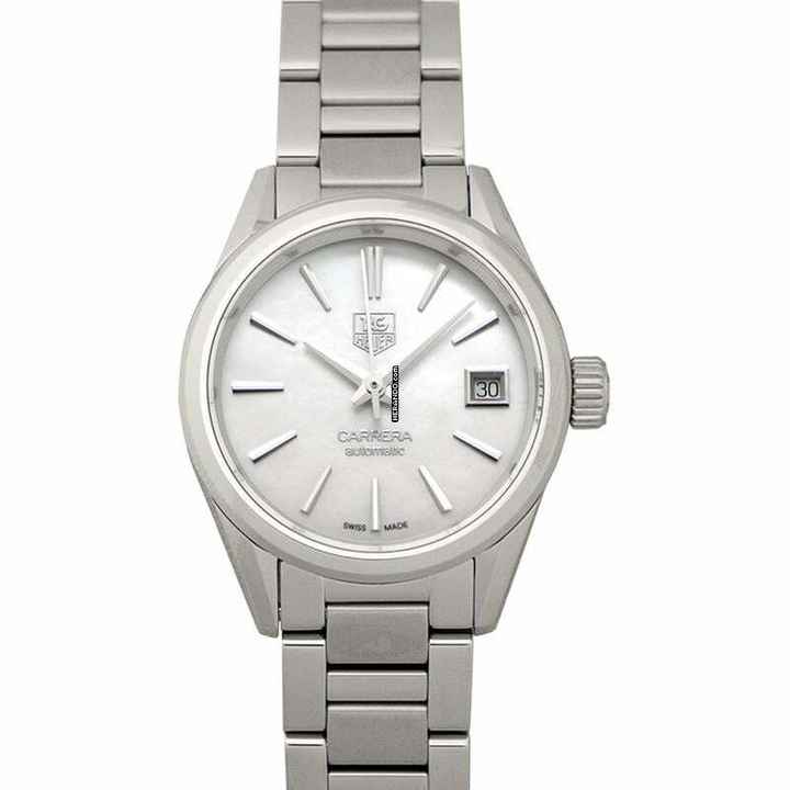  TAG Heuer Carrera Lady WAR2411.BA0776 - Carrera Calibre 9 Automatic Mother Of Pearl Dial Ladies Watch </h1> 