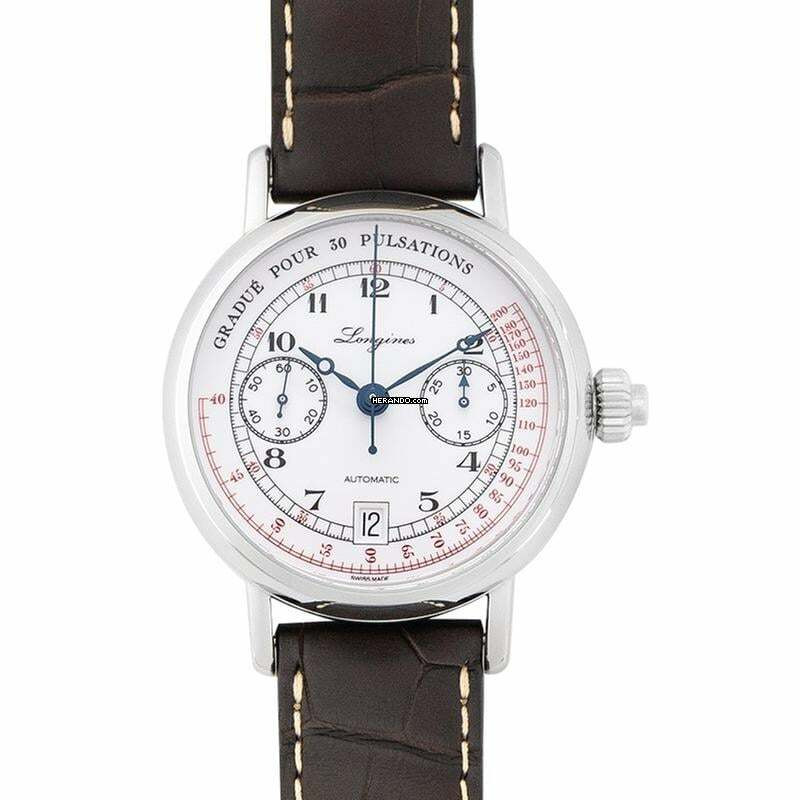  Longines Heritage L28014232 - Heritage Column Wheel Single Push Piece Pulsometer Chronograph Automatic White </h1> 