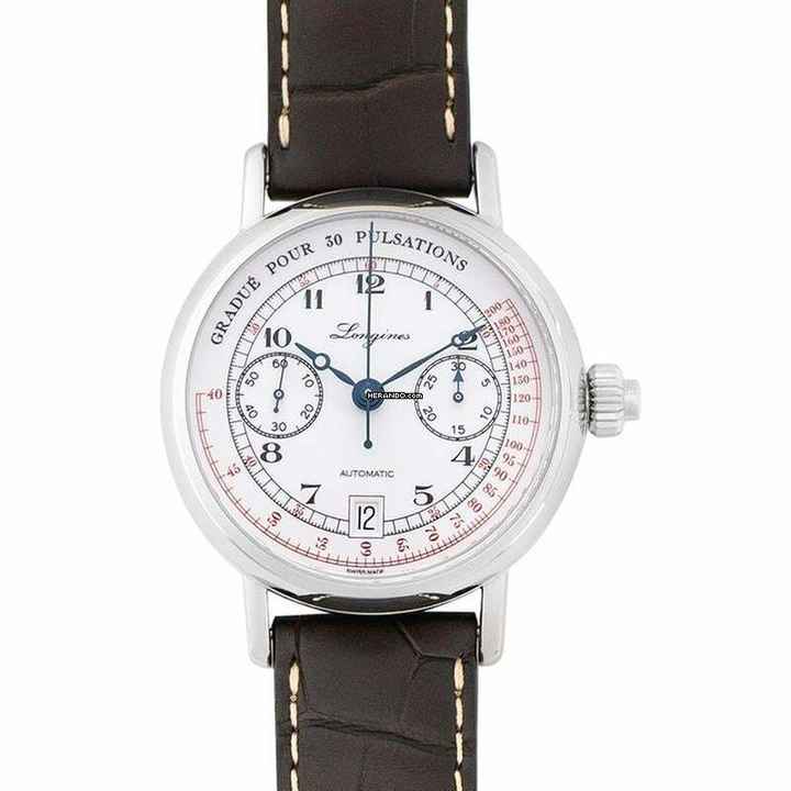  Longines Heritage L28014232 - Heritage Column Wheel Single Push Piece Pulsometer Chronograph Automatic White </h1> 