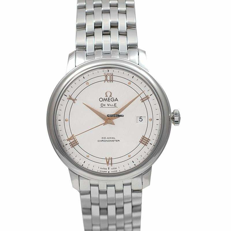 Omega De Ville Prestige 424.10.40.20.02.004 - De Ville Prestige Co-Axial 39.5 mm Automatic Silver Dial Steel Men's </h1>