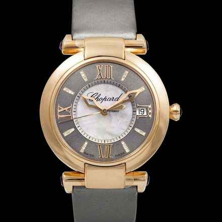 Thumbnail von Chopard Imperiale 384822-5005 - Imperiale Automatic gray mother-of-pearl Dial 18k Rose Gold Ladies Watch </h1>