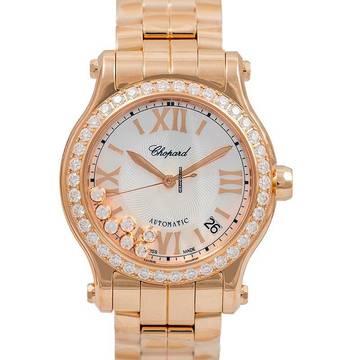  Chopard Happy Sport 274808-5007 - Happy Sport Automatic Mother of Pearl Dial 18k Rose Gold Ladies Watch </h1> 