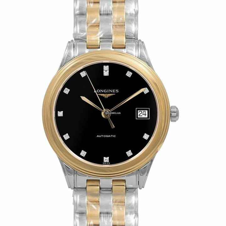  Longines Flagship L47743577 - Flagship Automatic Black Dial Diamond Unisex Watch </h1> 