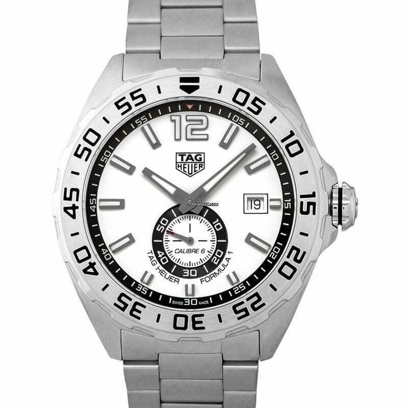 TAG Heuer Formula 1 Calibre 6 WAZ2013.BA0842 - Formula 1 Calibre 6 Automatic White Dial Men's Watch </h1>