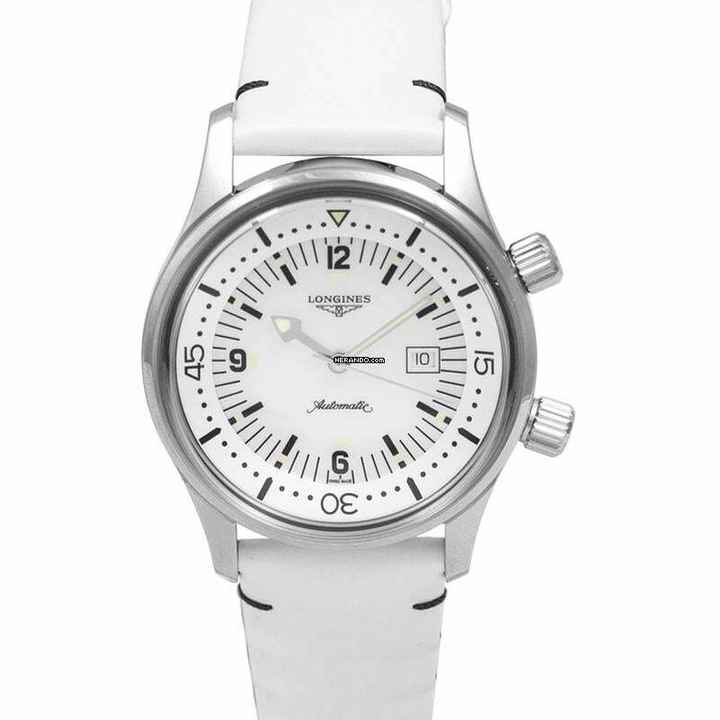  Longines Legend Diver L33744800 - Heritage Legend Diver Watch Automatic White Mother of Pearl Dial Unisex Watch </h1> 