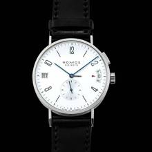 Thumbnail von NOMOS Tangomat GMT 635 - Tangomat Gmt Automatic White Silver-plated Dial 40 mm Men's Watch </h1>
