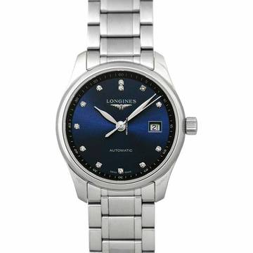  Longines Master Collection L22574976 - Master Collection Automatic Blue Dial Diamond Ladies Watch </h1> 