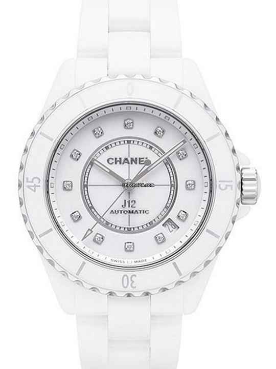  Chanel J12 Automatik 38 Weiß Diamant Ref. H5705 </h1> 