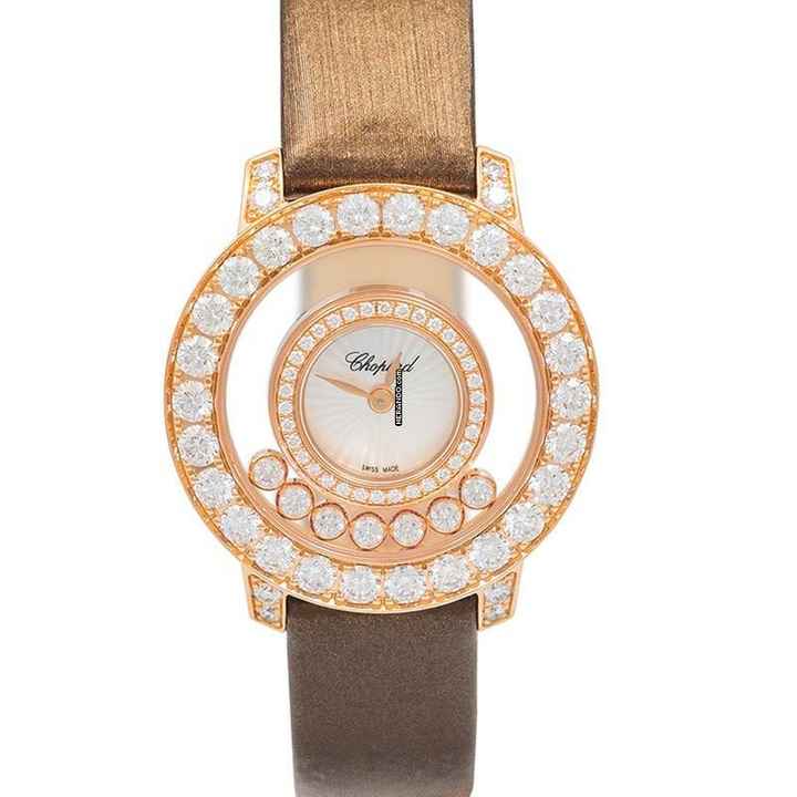  Chopard Happy Diamonds 209412-5001 - Happy Diamonds Quartz Mother Of Pearl Dial Rose Gold Ladies Watch </h1> 