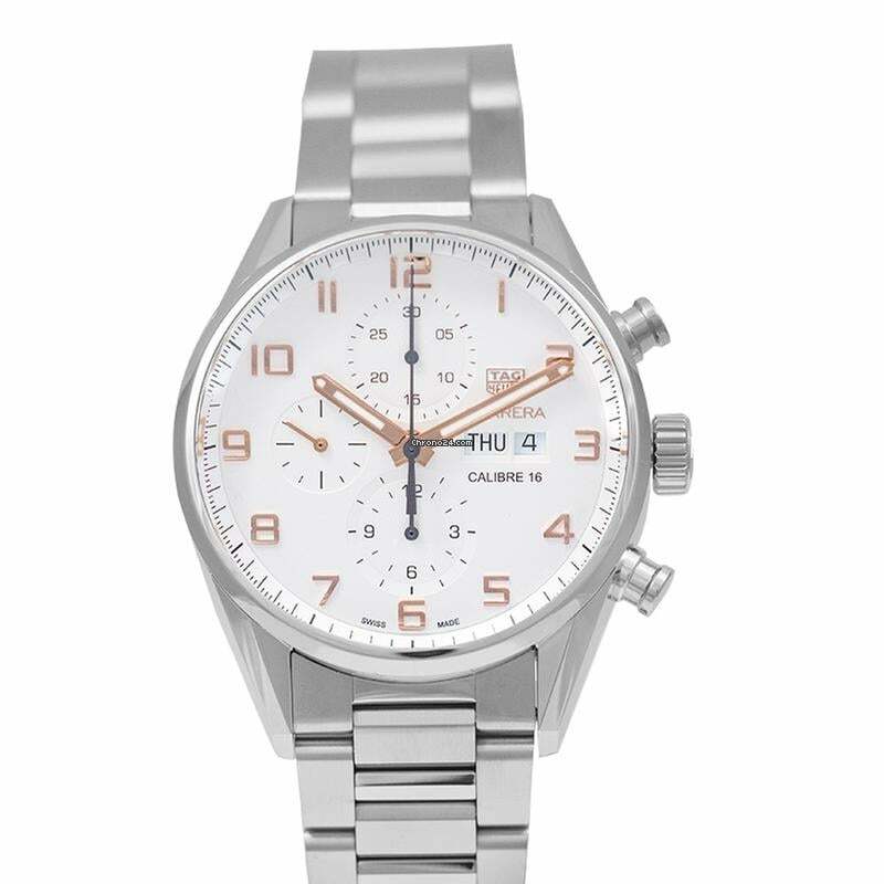 TAG Heuer Carrera Calibre 16 CV2A1AC.BA0738 - Carrera Calibre 16 DD Automatic White Dial Men's Watch </h1>